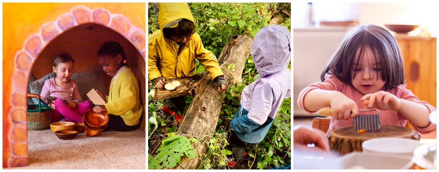 Children explore indoors and outdoors in City of Lakes Waldorf School's joyful preschool and kindergarten programs